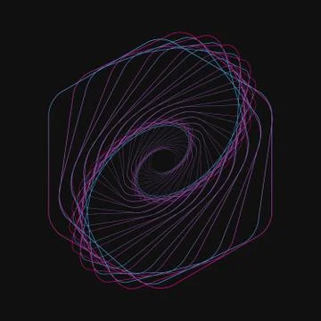 Random chaotic lines that creat real shapes. Chaos pattern, abstract texture Stock Illustration