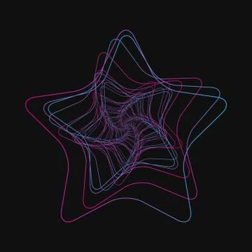 Random chaotic lines that creat real shapes. Chaos pattern, abstract texture Illustrazione stock