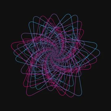 Random chaotic lines that creat real shapes. Chaos pattern, abstract texture Stock Illustration