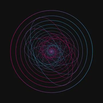 Random chaotic lines that creat real shapes. Chaos pattern, abstract texture Illustrazione stock