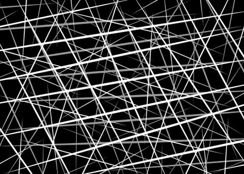 Random Chaotic Lines, Scattered Lines, Random Chaotic Lines Asymmetrical Texture イラスト素材