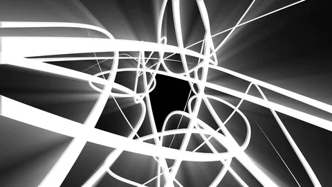 Random chaotic lines scribble background Video stock 97681127
