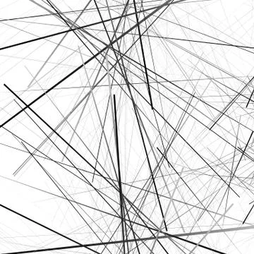 Random chaotic lines texture. Abstract geometric illustration Stock Illustration