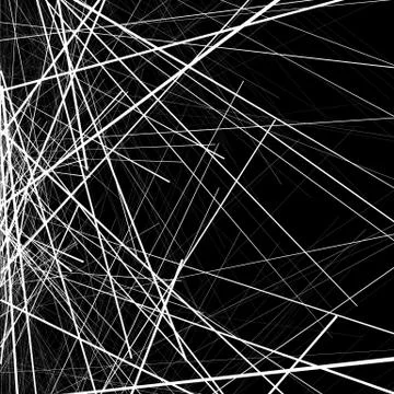Random chaotic lines texture. Abstract geometric illustration Illustrazione stock