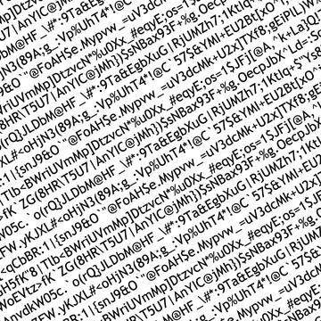 Random character pattern from computer keyboard Stock Photos