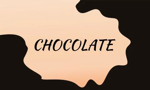 Random Chocolate Spread Background Stock-Illustration
