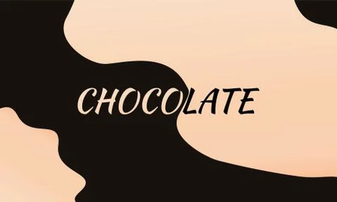 Random Chocolate Spread Background Stock Illustration