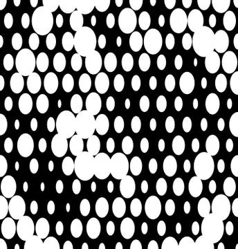 Random circle black and white pattern (texture). Stock Illustration