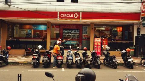 Random circle k view from the city jakarta Foto stock