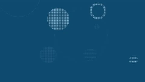 Random circle pop up on dark blue background Stock Footage 148093071