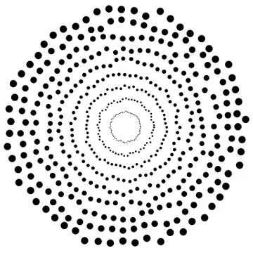 Random circles, dots abstract element, circular shape Illustrazione stock