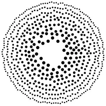 Random circles, dots abstract element, circular shape Illustrazione stock