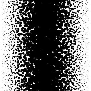 Random circles pattern. Halftone pattern, halftone gradient with random dots. Stock Illustration