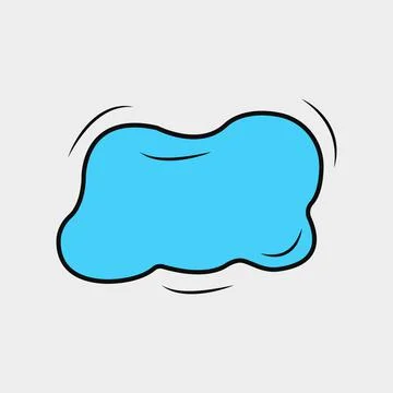 Random Cloud Doodle Stock Illustration