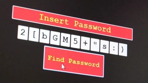 Random code generator to find the password to access Stock Footage 102466416