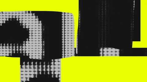 Random collage shapes on neon color background Stock Footage 148127013