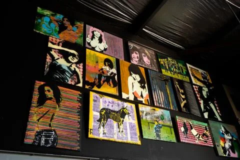 Random collection of materials through the times 스톡 사진