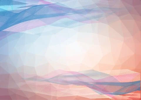 The random Color Triangle Background Stock Illustration