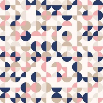 Random colored abstract geometric mosaic pattern background Stock Illustration