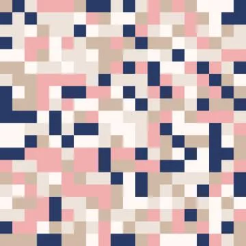 Random colored abstract geometric mosaic pattern background Stock Illustration