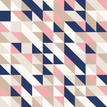 Random colored abstract geometric mosaic pattern background Stock Illustration