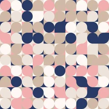 Random colored abstract geometric mosaic pattern background Stock Illustration