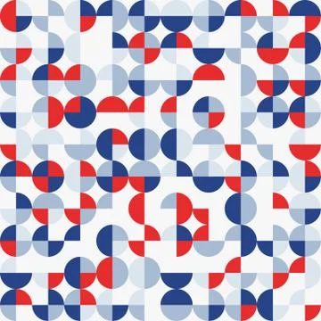 Random colored abstract geometric mosaic pattern background Illustrazione stock