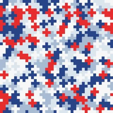 Random colored abstract geometric mosaic pattern background Stock Illustration