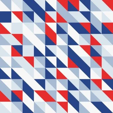 Random colored abstract geometric mosaic pattern background Stock Illustration