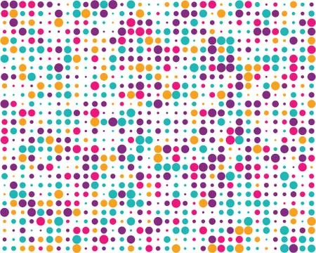 Random colorful dots Stock Illustration