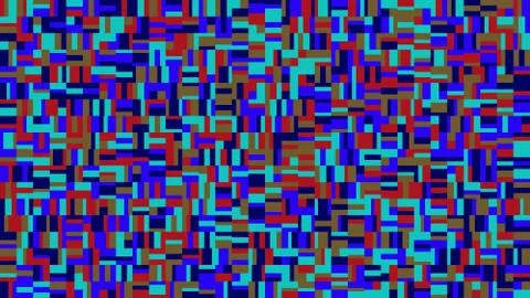 Random colorful rectangle mosaic pattern webpage background イラスト素材