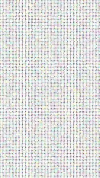 Random colorful zero and one binary code digits in vertical layout on white.. Stock Illustration