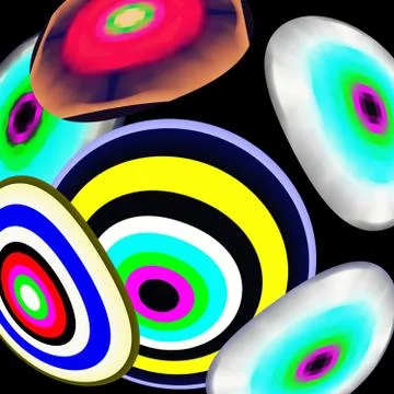 Random coloured circles pattern Stock Illustration