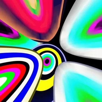 Random coloured circles pattern Illustrazione stock