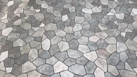 Random cut flagstone floor walkthrough 스톡 동영상 287582839