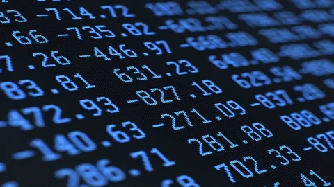 Random Data Digits, Across Maco LCD Stock Footage 88454097