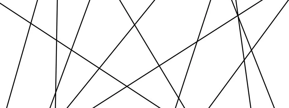 Random diagonal line pattern. Thin black straight strokes. Minimal geometri.. Stock Illustration