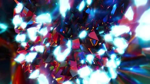 Random diamonds Random diamonds. Computer generated 3d render Copyright: x... Stock Photos