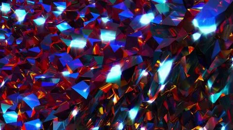 Random diamonds Random diamonds. Computer generated 3d render Copyright: x... Foto stock