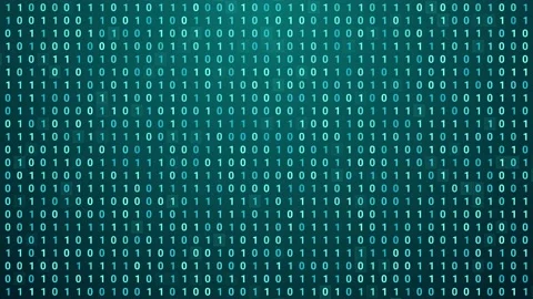 Random digital binary data screen background Stock Footage 165478850