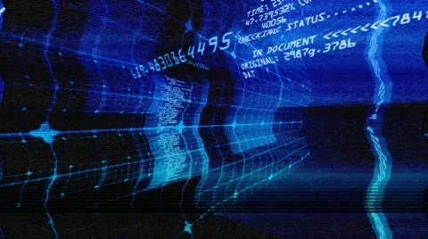 Random Digital Data Technology Junk Stock Footage