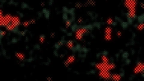Random digital dots pattern on black scr... | Stock Video | Pond5