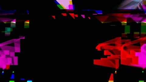 Random digital signal error. Abstract graphic composition. Plexus facettes in Stock Footage 114747751