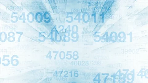Random digits on abstract white cyberspace background Vídeos de archivo 224845168