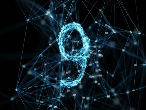 Random Digits Plexus Countdown - Abstract Motion Alpha Matte 4k Stock Footage 82707105