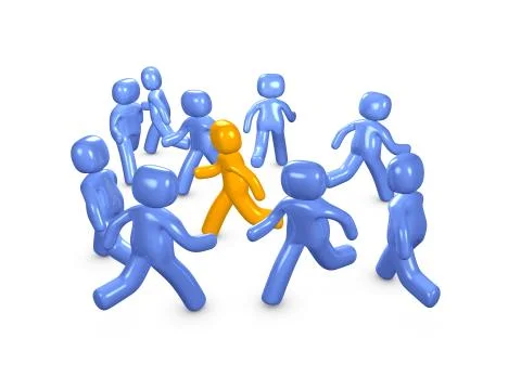 Random direction Illustrazione stock