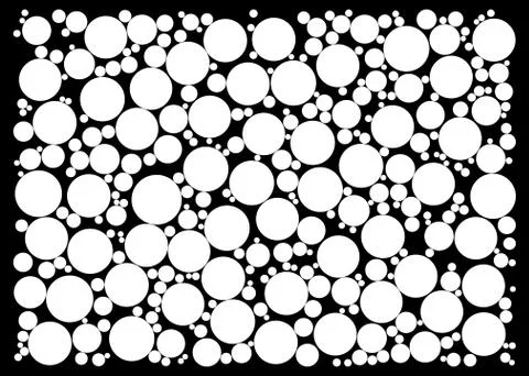 Random dots on black background Stock Illustration