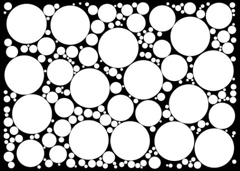 Random dots on black background Stock Illustration