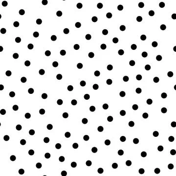 Random dotted seamless pattern. Simple geometric background in black and white イラスト素材