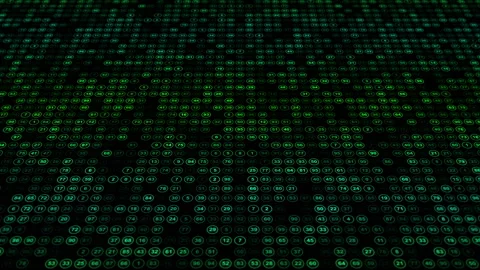 Random Double Digit Numbers In A Grid Video Animated Background Stock Footage 337278804